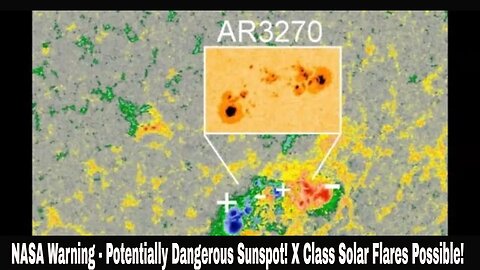 NASA Warning - Potentially Dangerous Sunspot! X Class Solar Flares Possible!