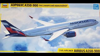 1/144 Zvevda A350-900 Review/Preview
