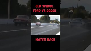 Old School Ford vs. Dodge Match Race! #shorts