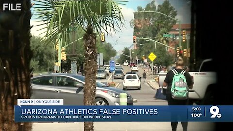 UArizona: COVID-19 rerun tests reveal some student-athletes, others had false positive results