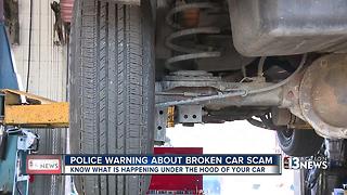 Police warning women about car trouble scam
