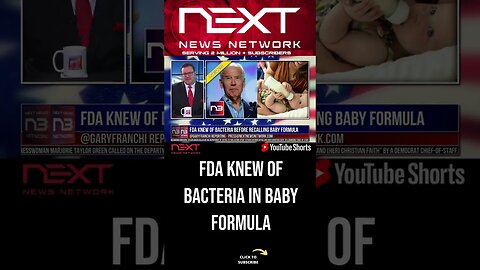 FDA Knew of Bacteria Before Recalling Baby Formula #shorts