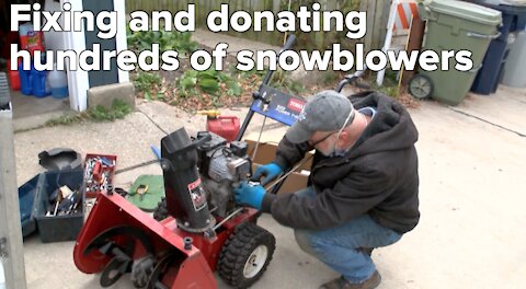 Kind Milwaukee neighbor has fixed and donated hundreds of snowblowers