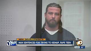 Man sentenced for trying to kidnap, rape teen