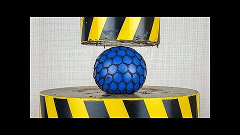 EXPERIMENT HYDRAULIC PRESS 100 TON vs Anti Stress Balls