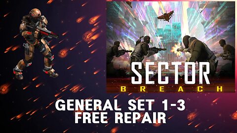 War Commander - Sector Breach - General Set 1-3 (Free Repair)