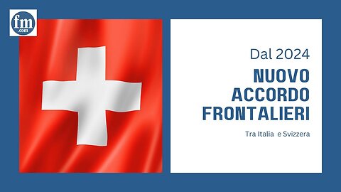 Nuovo accordo fiscale per i NUOVI lavoratori frontalieri italiani con la Svizzera in vigore dal 1 gennaio 2024.Sono 78mila persone che OGNI GIORNO passano il confine italiano per andare a lavorare in Canton Ticino in Svizzera