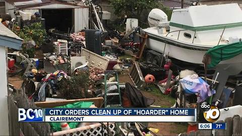 City orders clean up of hoarder home