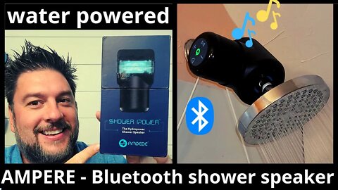 🚿 🔊 AMPERE Shower Power: water powered Bluetooth shower speaker - Hydropower Speaker [441] 🚿 🔊