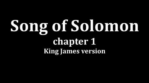 Song of Solomon 1 King James version