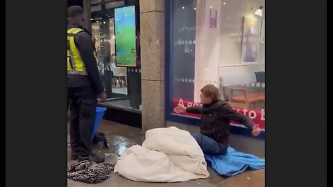 Homeless Brit Berated by Janitorial Security