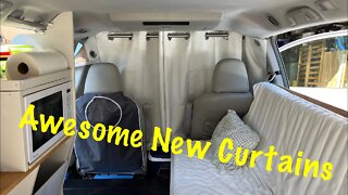 Luxury Curtains, Privacy or Stealth Mode. Sienna Couple's Tiny Camper EP12