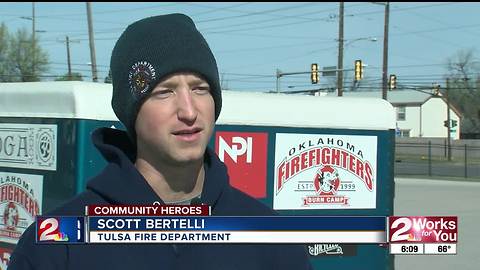 Community Heroes: Tulsa firefighters teach kids to ride bikes