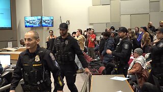 Pro-Palestine protest shut down Spokane City Hall