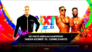 NXT Heatwave C Hayes w/ T Williams vs G Vinci for the NXT North American Championship