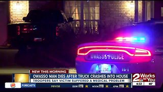 Owasso man dies after crashing into home