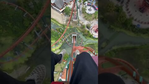 This Rollercoaster is CRAZY and SO SCARY... but it's Totally Worth It! #shorts #views #viral