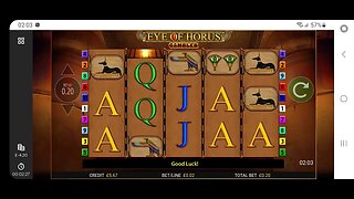 OMG NOT 1 OR 2 BUT 3 BONUSES ON EYE OF HORUS GAMBLER COME SEE HOW I DO.