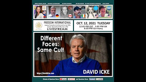 David Icke - "Different Faces: Same Cult" -@ QN Freedom Int'l Live