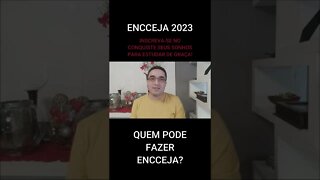 QUEM PODE FAZER ENCCEJA? - #shorts