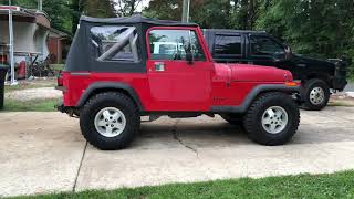 33’s on stock YJ with NO LIFT