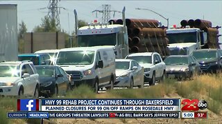 HWY 99 project continues through Bakersfield