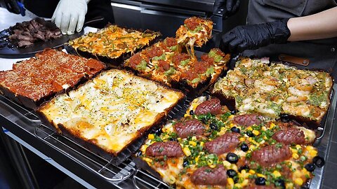 한달에 5000판! 역대급 정성이 들어간 미친 퀄리티! 사각피자, 디트로이트 피자 _ Amazing detroit pizza master _ Korean street food