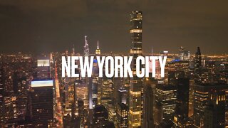 Night lights of New York City (DJI Mavic 3) Drone ASMR