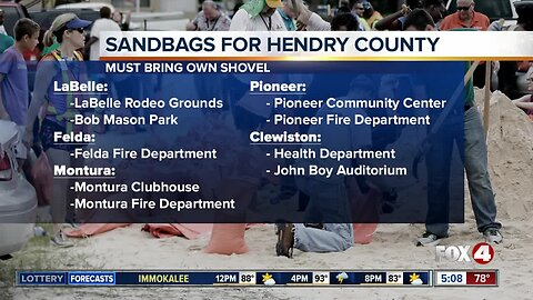 Sandbags available for Hendry County