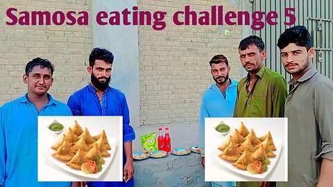 Competitive eating Battle with a Twist|samosa challenge 30 second challenge