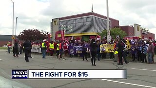 Detroit McDonald's workers striking for right to form union