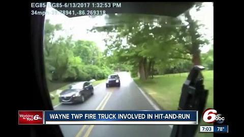 Wayne Township fire truck involved in hit-and-run accident