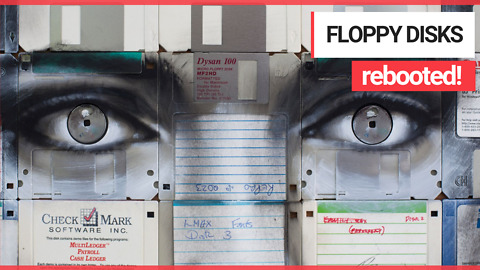 Artist brings floppy disks and videotapes into 21st Century - by turning them into portraits