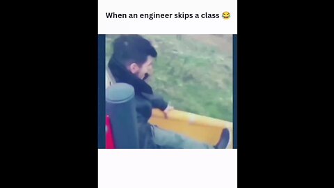 when an engineer skips a class 😂