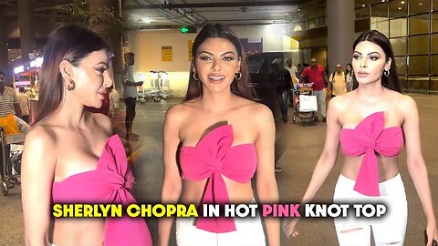 Sherlyn Chopra Flaunts Her Huge Cleavage In Bra At Airport❤️ 🔥 😍
