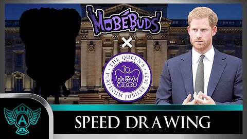 Speed Drawing: The Queen's Platinum Jubilee 2022 - Prince Harry | Mobebuds Style