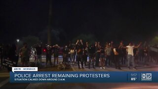 Third night of protests in downtown Phoenix