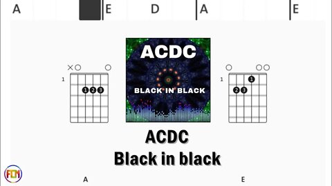 ACDC Black in black - FCN Guitar Chords & Lyrics HD