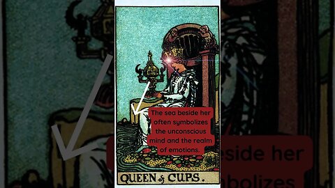 TAROT- The QUEEN OF CUPS ~ What is in the cards? #shorts #inspiration #tarot