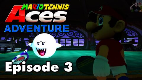 Mario Tennis Aces - Mirage Mansion - Adventure Mode Walkthrough (EPISODE 3)