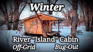 Winter, Island cabin, off-grid, bug-out