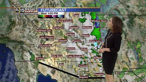 Storm clears out today, but chances for moisture linger