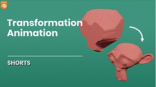 How to create a transformation animation in Blender | 3D Animation | #shorts