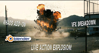 Blender 3d Explosion vfx Breakdown: Utilizing the KHAOS add-on