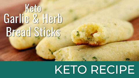 Keto Garlic and Herb Bread Sticks | Keto Diet Recipes