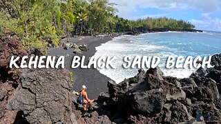 Kehena Black Sand Beach on the Big Island of Hawaii