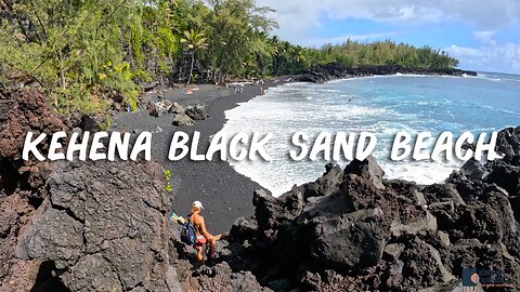 Kehena Black Sand Beach on the Big Island of Hawaii