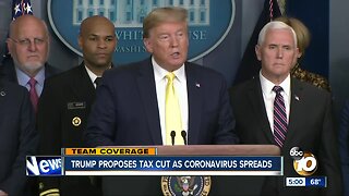 Trump proposes tax cut as coronavirus spreads