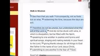 DAY 62: "REDEEMING THE TIME" (Ephesians 5:15-16)-