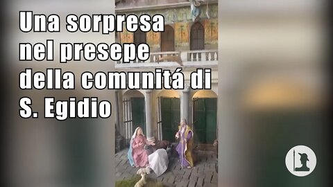 Vaccini anche nel presepe della comunitá di S. Egidio